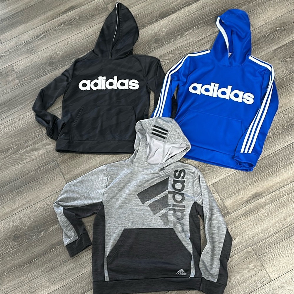 3 ADIDAS BOYS YOUTH Sweatshirt/Hoodies